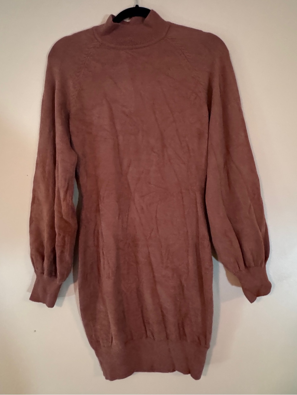 Cozy Rust Brown Sweater Dress - Picture 2 of 9